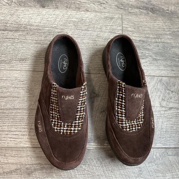 Ryka Freelance Brown Suede Slip On Mules Size 8 - Picture 3 of 10